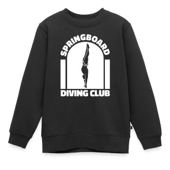 Diving Diving Club - Kids Premium Organic Sweatshirt - black - Front - AI Model Kid Female (0cm)