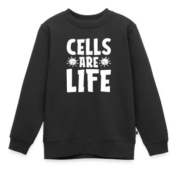 Biologie Biologe Zellen Molekularbiologe - Kinder Premium Organic Sweatshirt - Schwarz - Vorne - AI Model Kid Female (0cm)