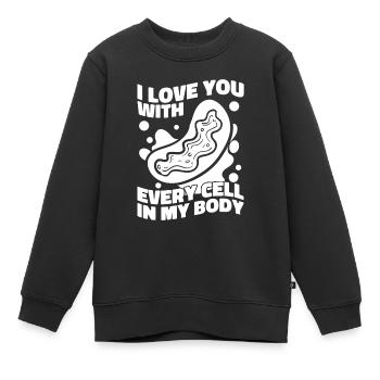 Biologie Biologe Zelle Molekularbiologe - Kinder Premium Organic Sweatshirt - Schwarz - Vorne - AI Model Kid Female (0cm)