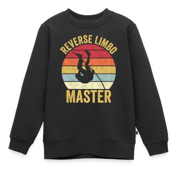 Lustiger Stabhochsprung Stabhochsprung - Kinder Premium Organic Sweatshirt - Schwarz - Vorne - AI Model Kid Female (0cm)