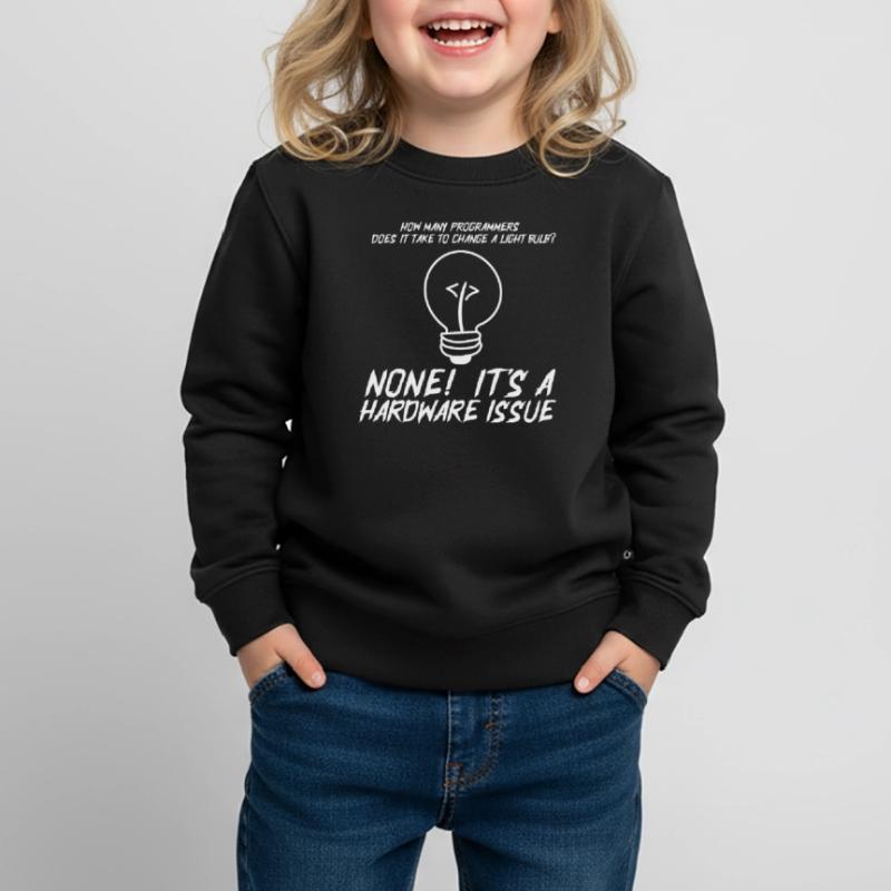 Lustige Programmierer Glühbirne Hardware Statement Kinder Premium Organic Sweatshirt
