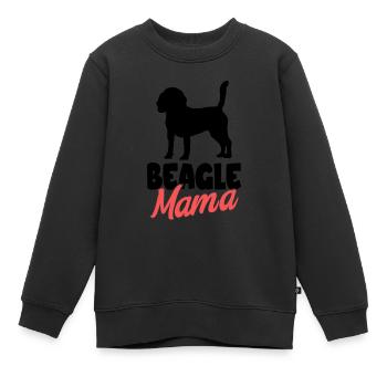 Beagle - Kinder Premium Organic Sweatshirt - Schwarz - Vorne - AI Model Kid Female (0cm)