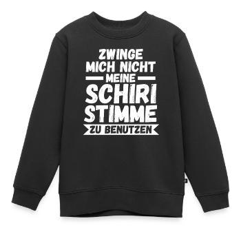 Schiri Unparteiischer Fußball Schiedsrichter - Kinder Premium Organic Sweatshirt - Schwarz - Vorne - AI Model Kid Female (0cm)