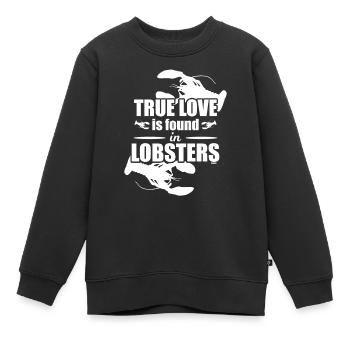 Meereslebewesen Hummer Krebstiere Languste - Kinder Premium Organic Sweatshirt - Schwarz - Vorne - AI Model Kid Female (0cm)