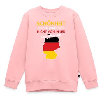 Nationalität Sportmannschaft Fan Deutschland - Kinder Premium Organic Sweatshirt - Rosa - Vorne - AI Model Kid Female (0cm)