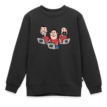 Ctrl Alt Del Hack Informatiker Computer - Kinder Premium Organic Sweatshirt - Schwarz - Vorne - AI Model Kid Female (0cm)