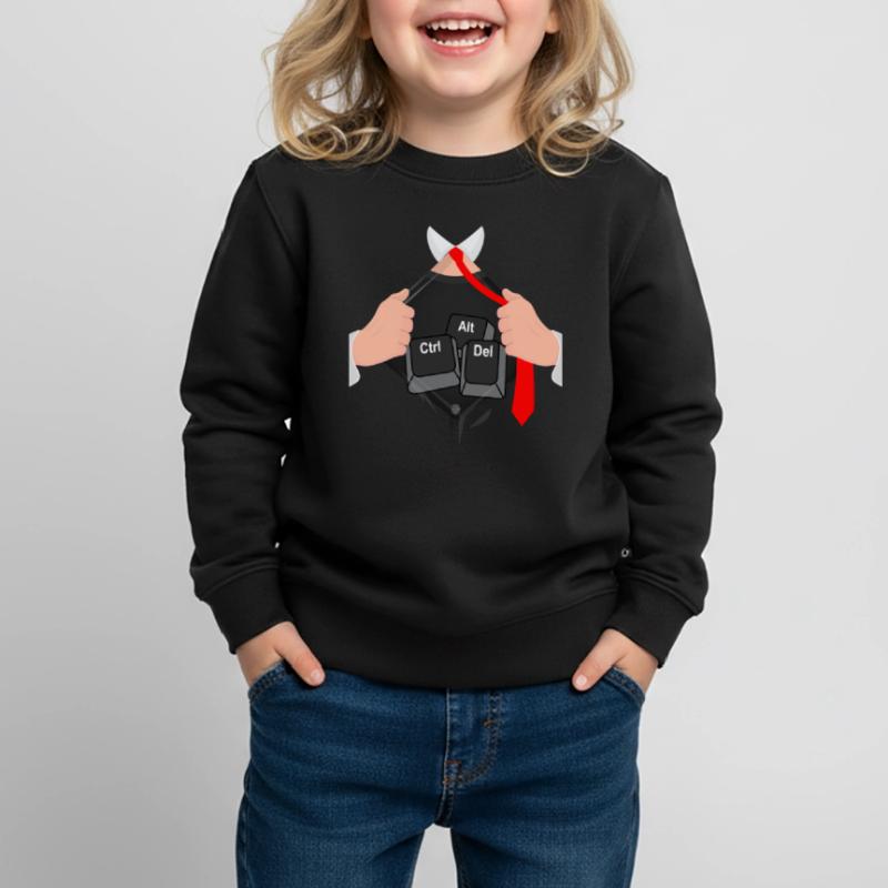 Ctrl Alt Del Hack Informatiker Computer Kinder Premium Organic Sweatshirt