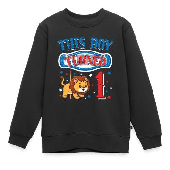 Fête d’anniversaire du carrousel - Sweat Premium enfant bio - noir - Devant - AI Model Kid Female (0cm)