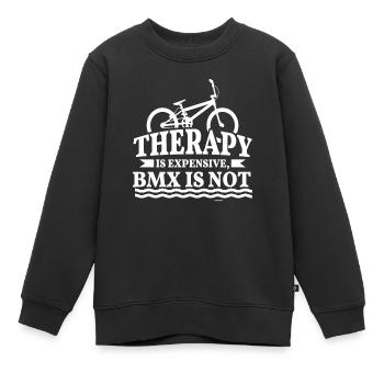 Vélo BMX Halfpipe BMX Track - Sweat Premium enfant bio - noir - Devant - AI Model Kid Female (0cm)