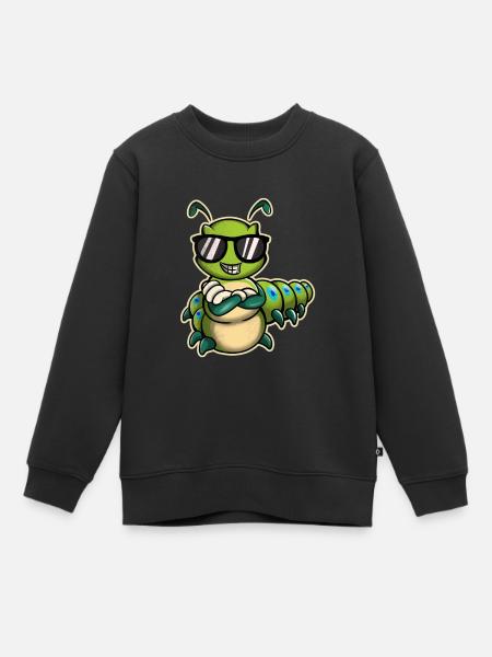 Chenille - Sweat Premium enfant bio - noir
