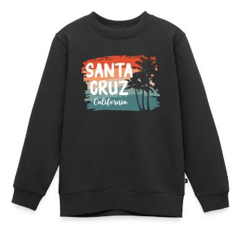 Santa Cruz California Summer Sun Palms Strand - Kinder Premium Organic Sweatshirt - Schwarz - Vorne - AI Model Kid Female (0cm)