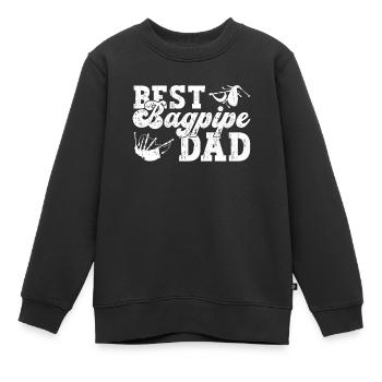 Bester Dudelsack-Vater - Dudelsack Schottische - Kinder Premium Organic Sweatshirt - Schwarz - Vorne - AI Model Kid Female (0cm)