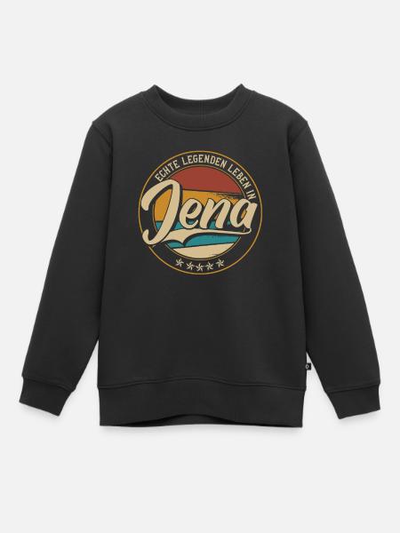 Jena Echte Legenden leben in Jenaer - Kinder Premium Organic Sweatshirt - Schwarz