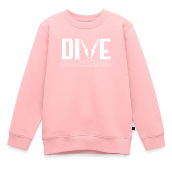 Plongée sous-marine - Sweat Premium enfant bio - rose - Devant - AI Model Kid Female (0cm)