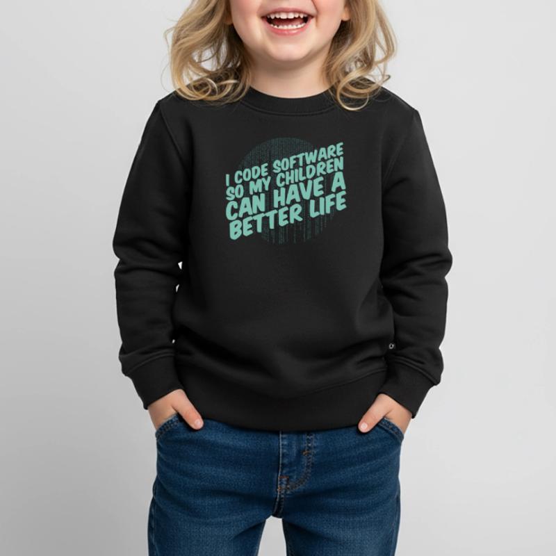 Entwickler Coder Programmierer Elternteil Kinder Premium Organic Sweatshirt