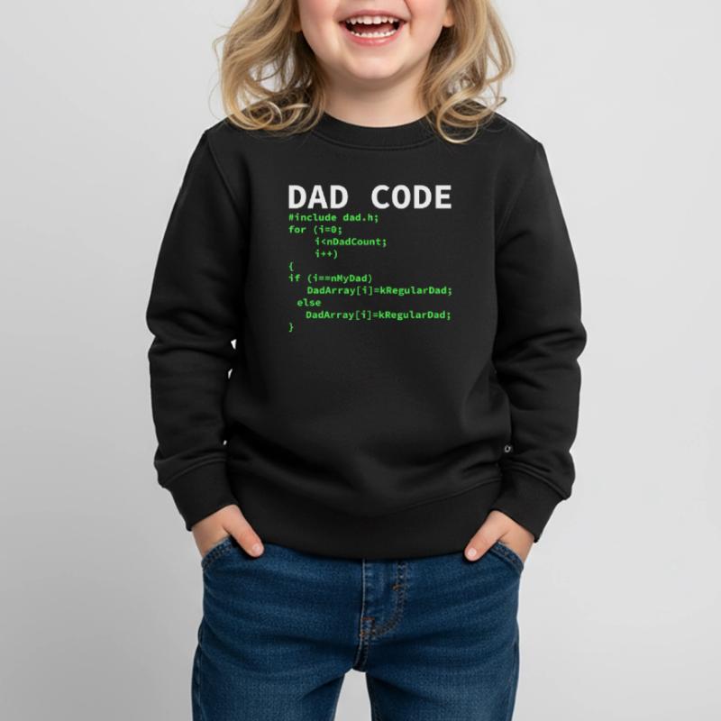 Développeur Coder Programmeur Papa Sweat Premium enfant bio