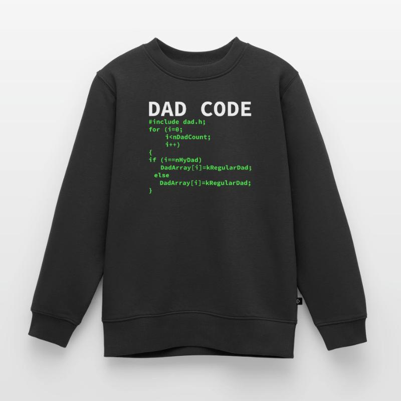 Développeur Coder Programmeur Papa Sweat Premium enfant bio