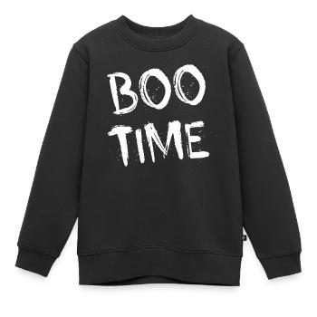 Boo Time - Kinder Premium Organic Sweatshirt - Schwarz - Vorne - AI Model Kid Female (0cm)