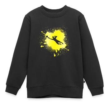 Gardien - Sweat Premium enfant bio - noir - Devant - AI Model Kid Female (0cm)