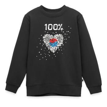 Corée du Sud Corée du Sud Corée du Sud Corée du Sud - Sweat Premium enfant bio - noir - Devant - AI Model Kid Female (0cm)