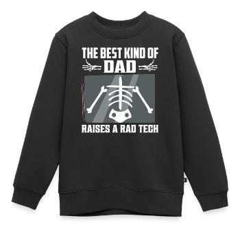 Le meilleur type de père élève un Rad Tech Rad Tech Ra - Sweat Premium enfant bio - noir - Devant - AI Model Kid Female (0cm)