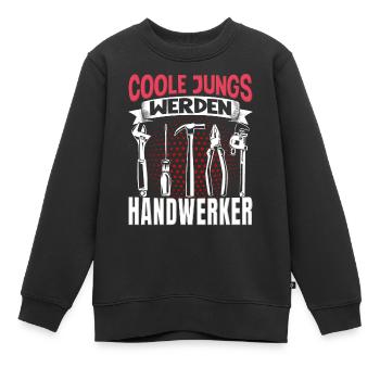 Handwerk Handwerker - Kinder Premium Organic Sweatshirt - Schwarz - Vorne - AI Model Kid Female (0cm)