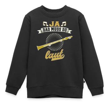 Klarinette Blasmusik Musikverein Orchester Jazz - Kinder Premium Organic Sweatshirt - Schwarz - Vorne - AI Model Kid Female (0cm)