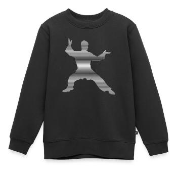 Arts martiaux - Sweat Premium enfant bio - noir - Devant - AI Model Kid Female (0cm)