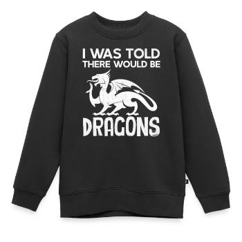 Festival de la Renaissance - On m’a dit qu’il y aurait D - Sweat Premium enfant bio - noir - Devant - AI Model Kid Female (0cm)