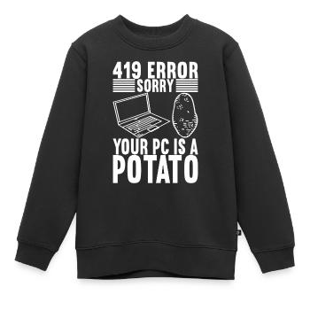 Programmeur Informaticien - Sweat Premium enfant bio - noir - Devant - AI Model Kid Female (0cm)