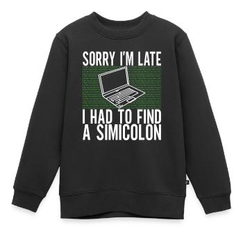 Programmierer Informatiker - Kinder Premium Organic Sweatshirt - Schwarz - Vorne - AI Model Kid Female (0cm)
