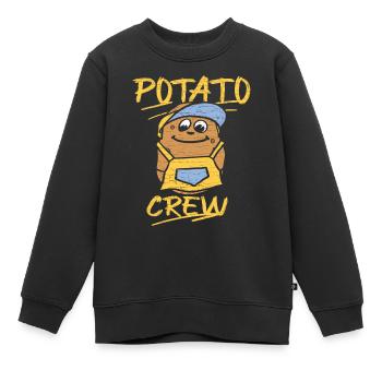 Gemüse Kartoffel - Kinder Premium Organic Sweatshirt - Schwarz - Vorne - AI Model Kid Female (0cm)