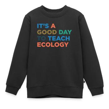 Enseigner aux enseignants écologiques - Sweat Premium enfant bio - noir - Devant - AI Model Kid Female (0cm)
