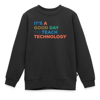 Enseignants en technologie de l’enseignement - Sweat Premium enfant bio - noir - Devant - AI Model Kid Female (0cm)