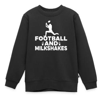 I love Milkshakes Milkshake Gift - Kids Premium Organic Sweatshirt - black - Front - AI Model Kid Female (0cm)