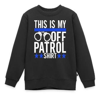 Polizei Polizist - Kinder Premium Organic Sweatshirt - Schwarz - Vorne - AI Model Kid Female (0cm)