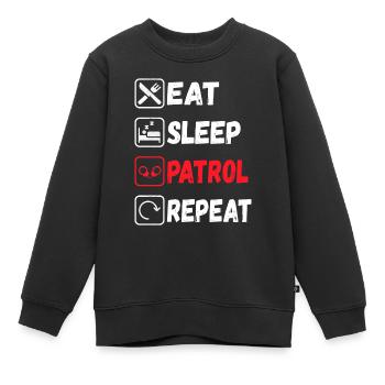 Polizei Polizist - Kinder Premium Organic Sweatshirt - Schwarz - Vorne - AI Model Kid Female (0cm)