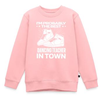 Tanzlehrer Turnschuhe - Kinder Premium Organic Sweatshirt - Rosa - Vorne - AI Model Kid Female (0cm)