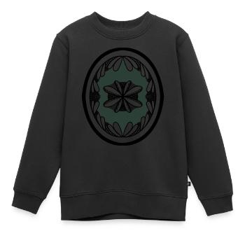 Antikes Mandala - Kinder Premium Organic Sweatshirt - Schwarz - Vorne - AI Model Kid Female (0cm)