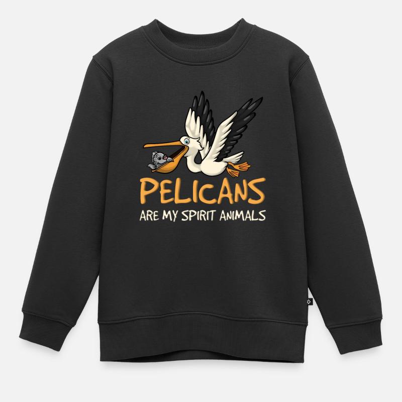 Pélican - Sweat Premium enfant bio - noir