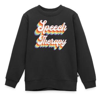 Speech Therapist Therapy Assistant - Kinder Premium Organic Sweatshirt - Schwarz - Vorne - AI Model Kid Female (0cm)
