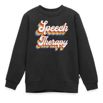 Speech Therapist Therapy Assistant - Kinder Premium Organic Sweatshirt - Schwarz - Vorne - AI Model Kid Female (0cm)