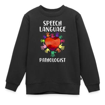 Speech Therapist Therapy Assistant - Kinder Premium Organic Sweatshirt - Schwarz - Vorne - AI Model Kid Female (0cm)