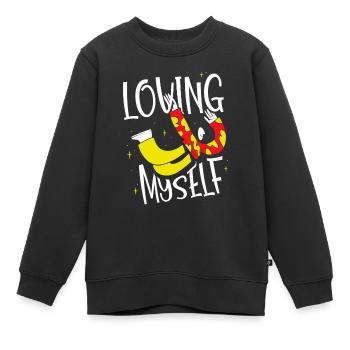 Je m’aime moi-même amour-amour de soi doux - Sweat Premium enfant bio - noir - Devant - AI Model Kid Female (0cm)