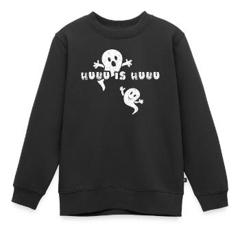 Halloween Geisterstunde Halloweenkostüm - Kinder Premium Organic Sweatshirt - Schwarz - Vorne - AI Model Kid Female (0cm)
