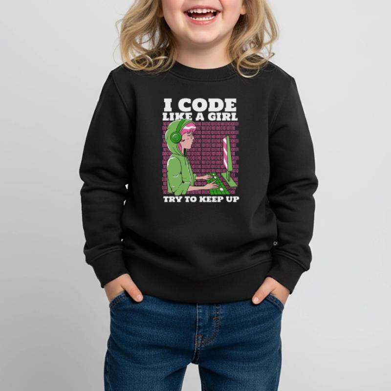 Developer Coder Programmer Kids Premium Organic Sweatshirt