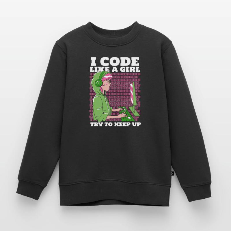 Developer Coder Programmer Kids Premium Organic Sweatshirt