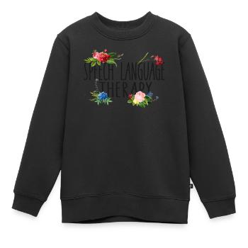 Speech Therapist Therapy Assistant - Kinder Premium Organic Sweatshirt - Schwarz - Vorne - AI Model Kid Female (0cm)