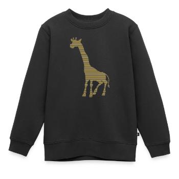 Giraffe - Kinder Premium Organic Sweatshirt - Schwarz - Vorne - AI Model Kid Female (0cm)