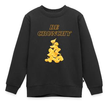 Be Crunchy Bleib Knusprig Lustiger Spruch Cool - Kinder Premium Organic Sweatshirt - Schwarz - Vorne - AI Model Kid Female (0cm)